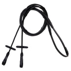 Snaffle Bridle Reins – Rolled Rubber Grip – Silver
