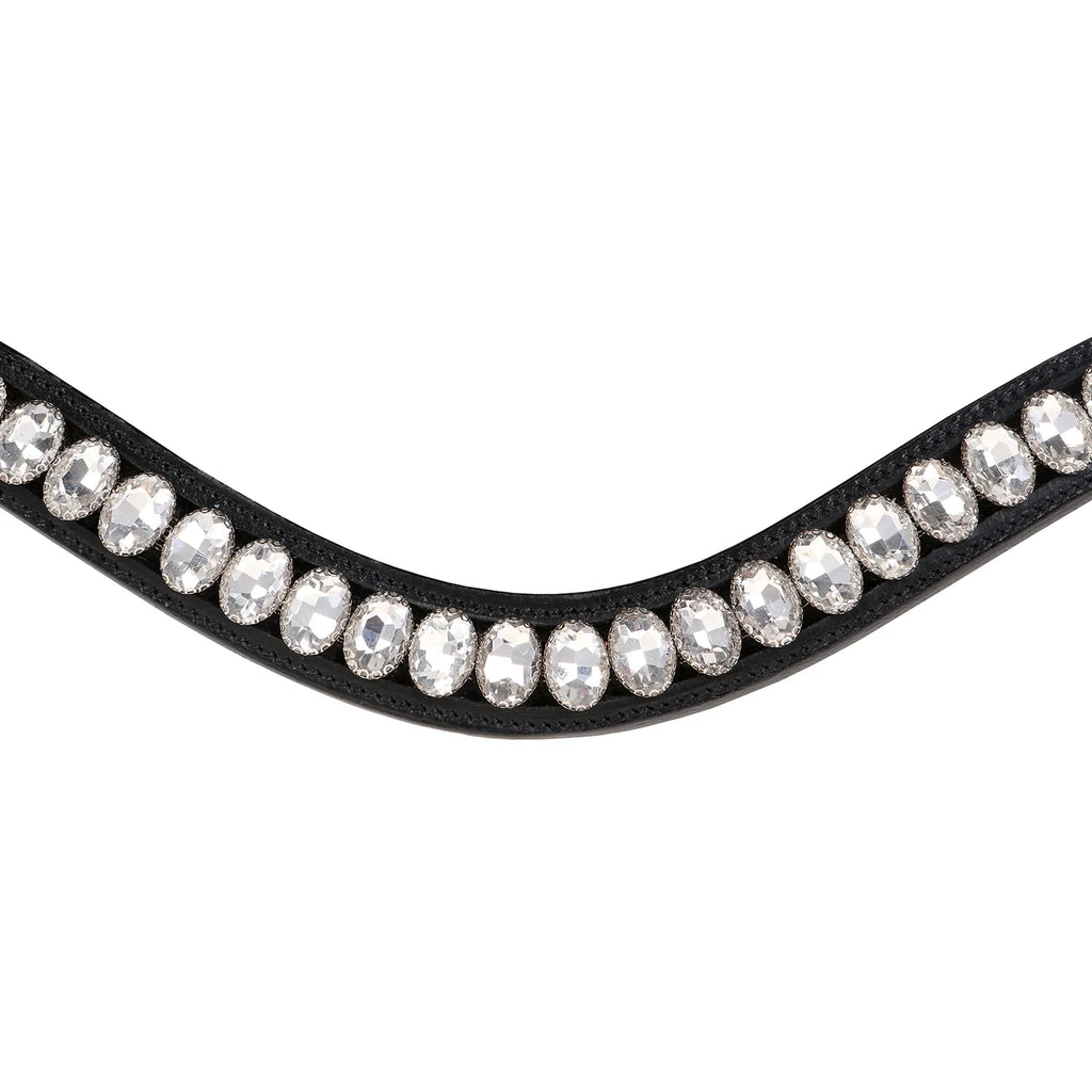 Lumiere Diva leather broadband clear crystal closeup view