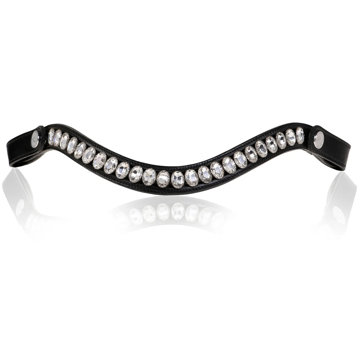 Lumiere Diva leather broadband clear crystal front view 
