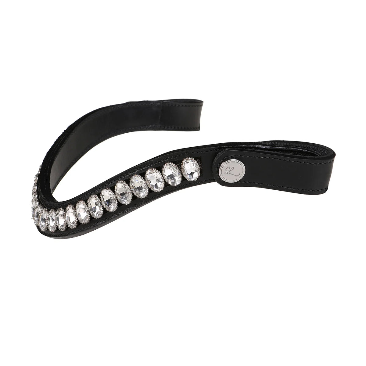 Lumiere Diva leather broadband clear crystal side view 