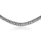 Close-up of the Lumiere Adeline browband Solitaire crafted from 3 rows of premium clear Australian crystals