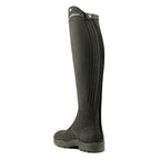 Petrie Explorer black nubuck riding boos — rear view - zipper