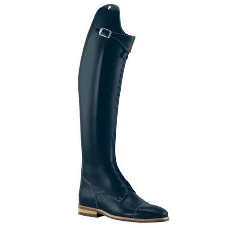 Petrie Verona riding boot – angled full view, navy leather traditional polo-model
