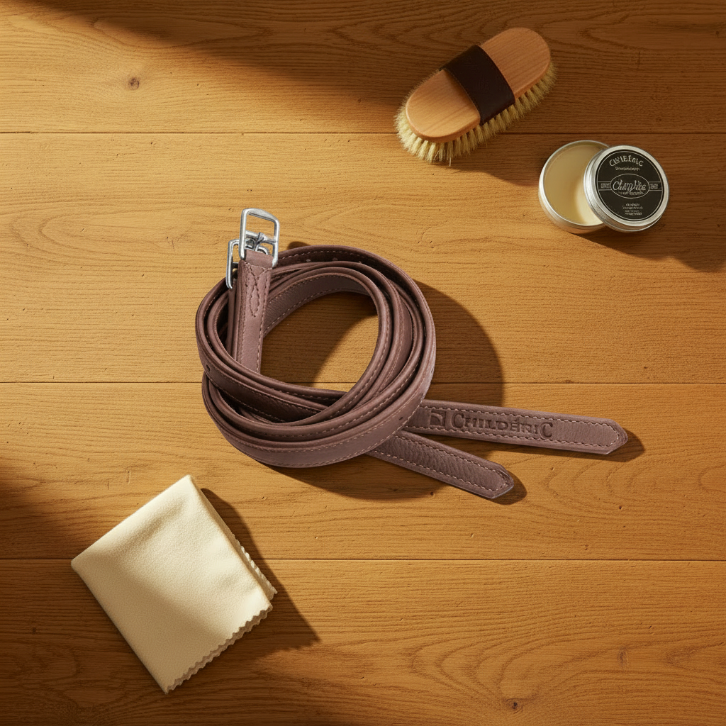Childéric Hunter Stirrup Leathers Brown - Warm Wood
