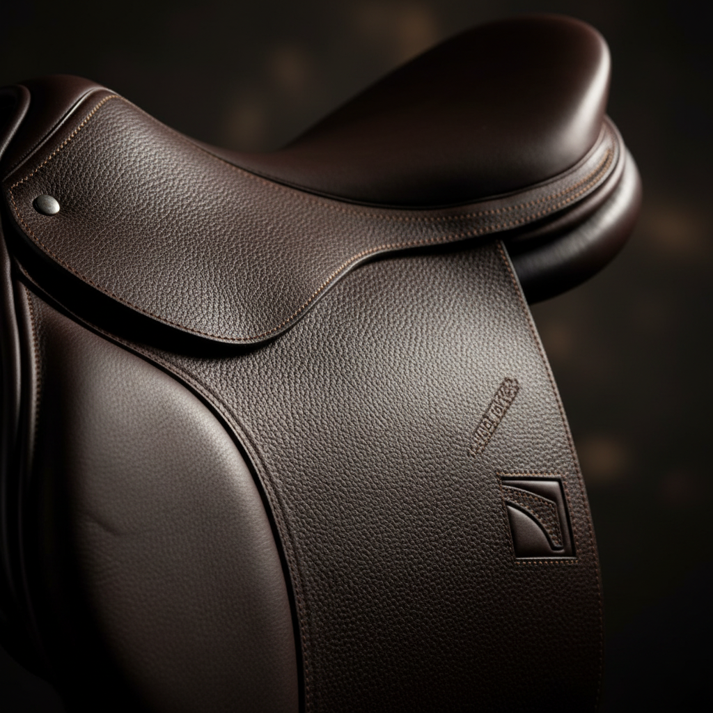 Childeric FAP Saddle - Leather Detail