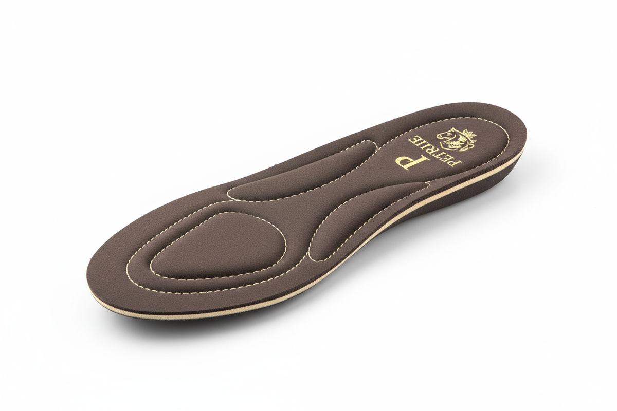 Petrie Comfort Inner Sole — anatomically shaped riding boot insole with Petrie logo